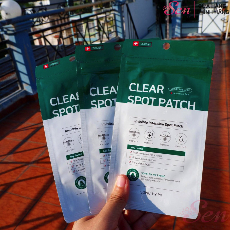 [HCM]Miếng Dán Làm Giảm Mụn Some By Mi 30 Days Miracle Clear Spot Patch (18 Miếng)