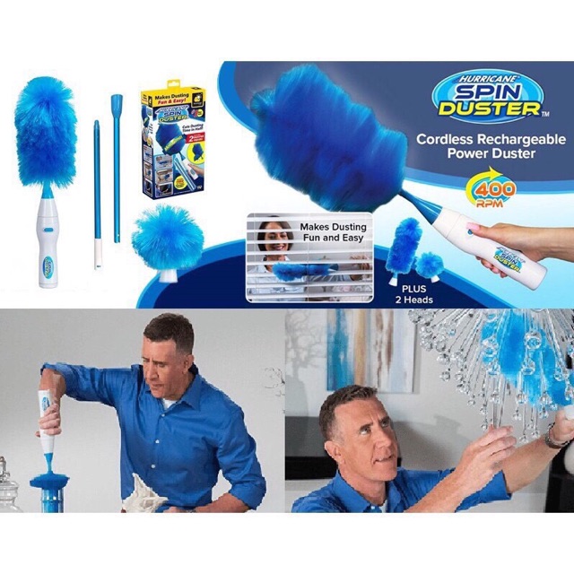 Chổi quét bụi tích điện thông minh spin duster