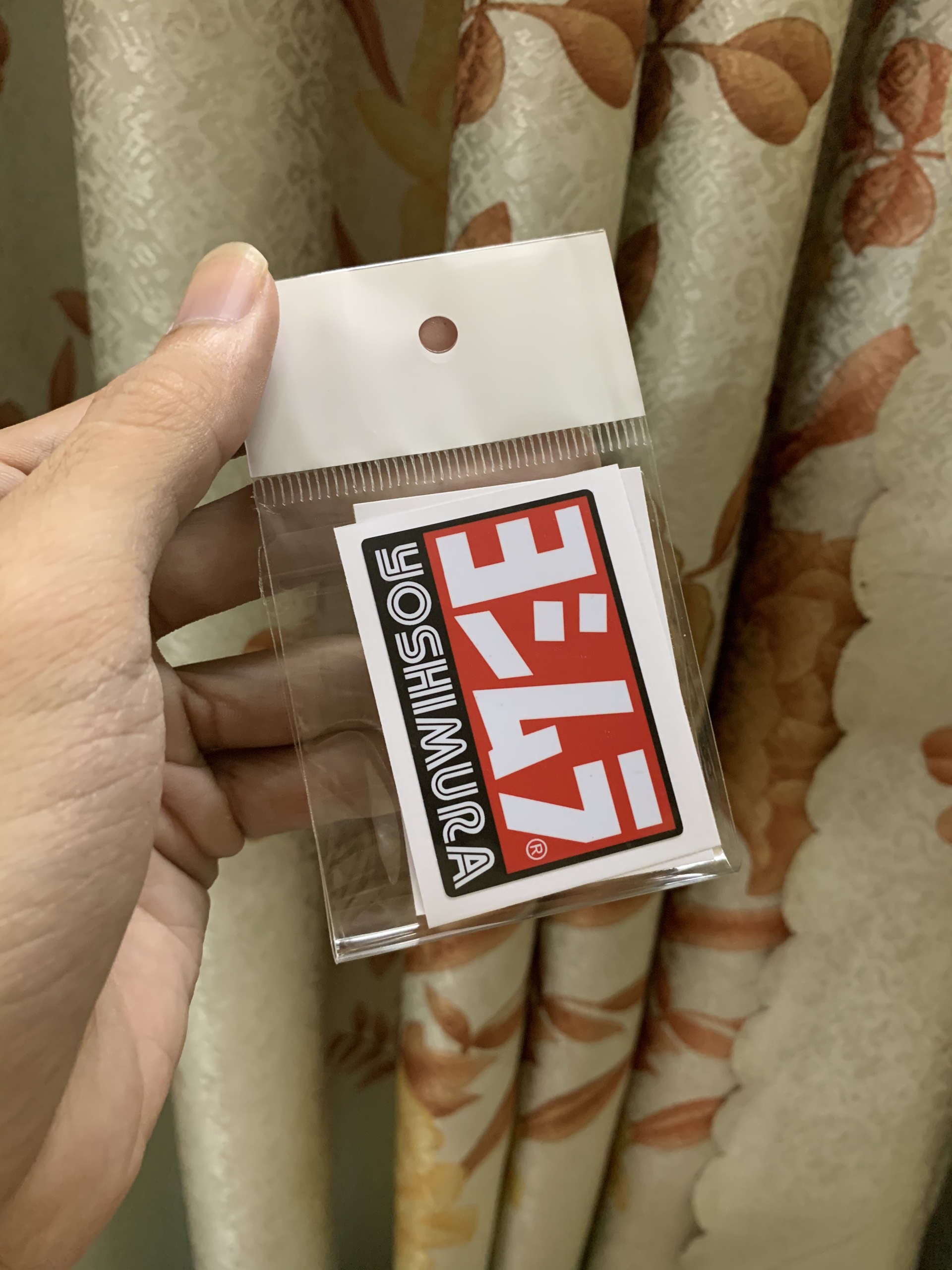 Tem con dán xe stickers Yoshimura [5.3*3.6cm] 1 bịch có 2 con tem