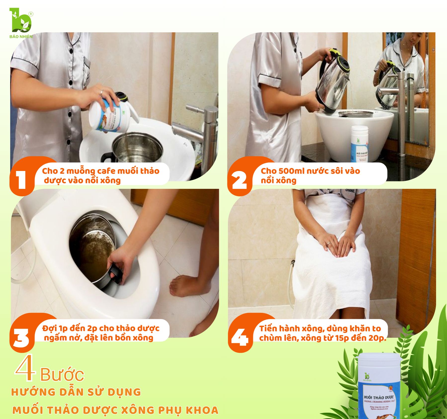 Muối Xông Thảo Dược Xông Phụ Khoa