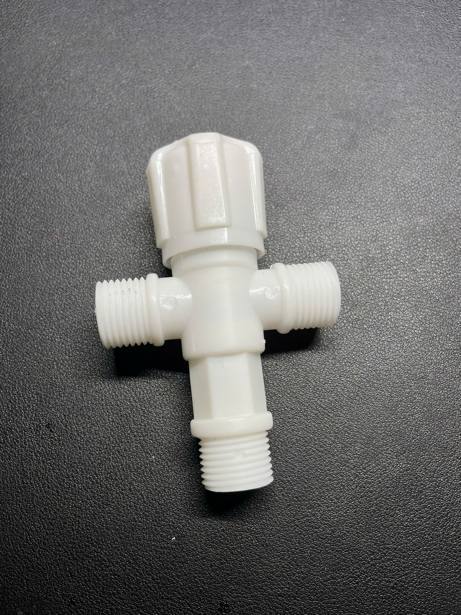 T valve plastic with 2 way thread 21 joint bowl plastic globe valve water pressure relief valve lock