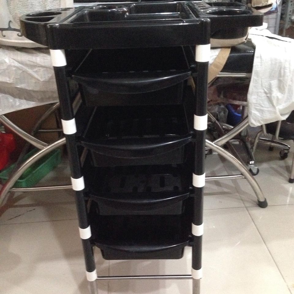 { Mâm Mới } XE ĐẨY LÀM TÓC DÀNH CHO SALON 4 TẦNG