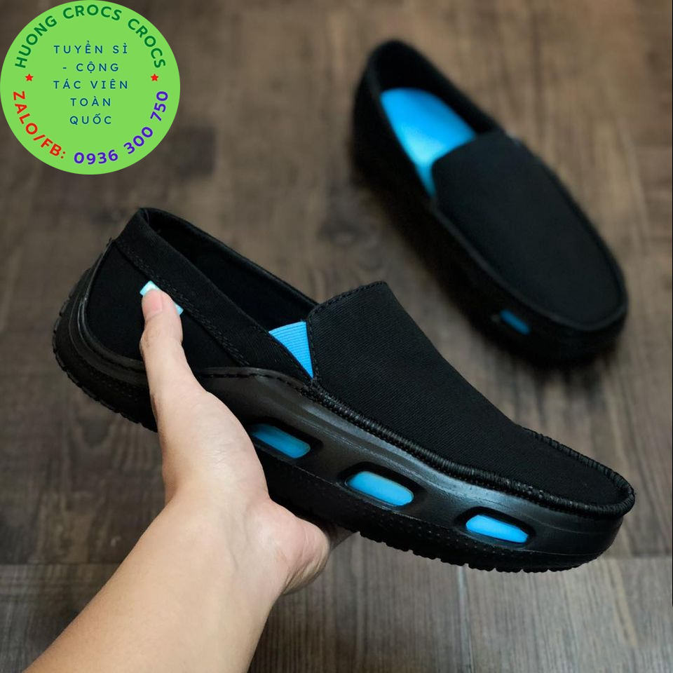 GIÀY VẢI CROCS TIDELINE CANVAS CHO NAM MÀU ĐEN
