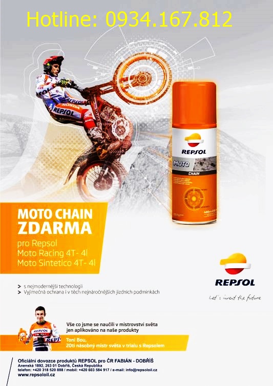 Chai xịt sên Repsol Moto Chain Lube 400ml