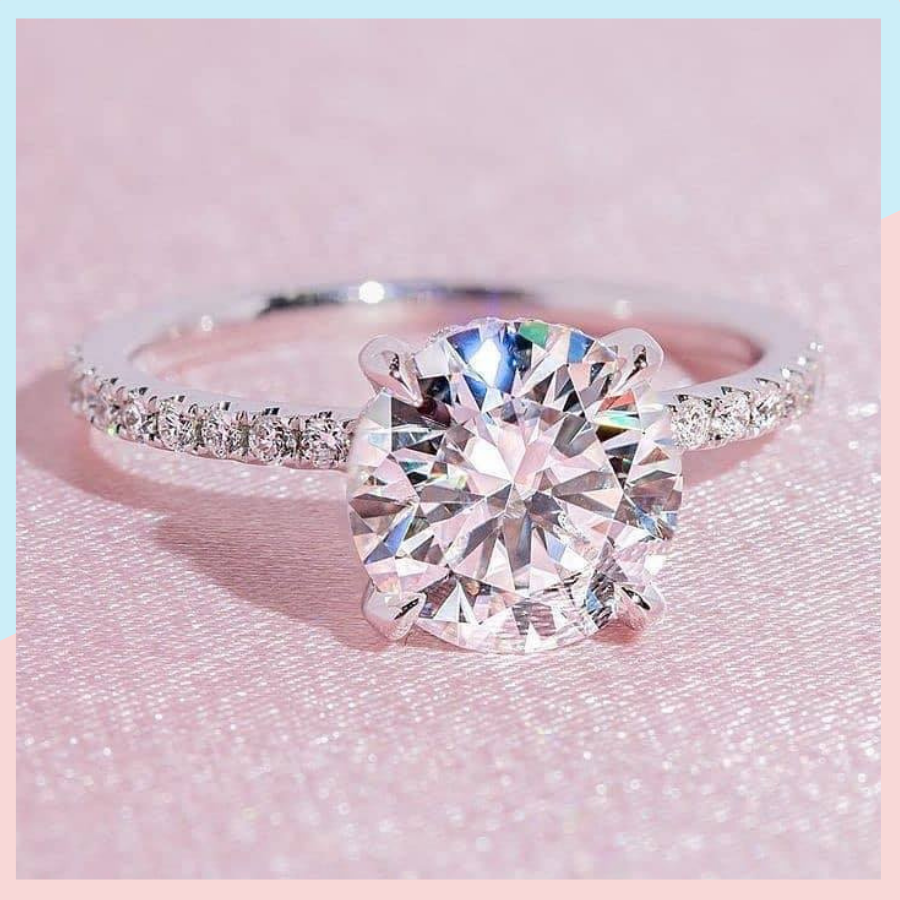 [HCM]Nhẫn bạc nhẫn nữ đẹp mạ bạch kim cao cấp hoa sen nhiều tầng đính đá pha lê sáng lấp lánh lung linh chạm khắc hoa văn tinh tế thiết kế sang trọng đẳng cấp thời trang Trang Sức Miga N096