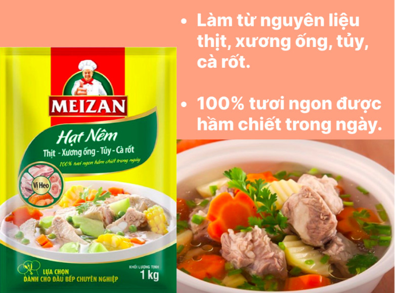Hạt nêm Meizan ( gói 1Kg )