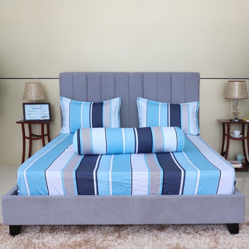 Tấm drap bọc, drap lẻ 160x200cm ( 180x200cm) cotton in hoa Hometex