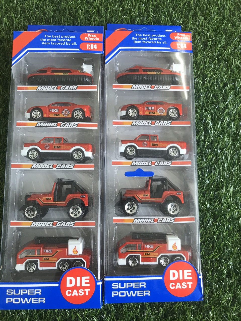 Combo 5 xe cứu hỏa mini