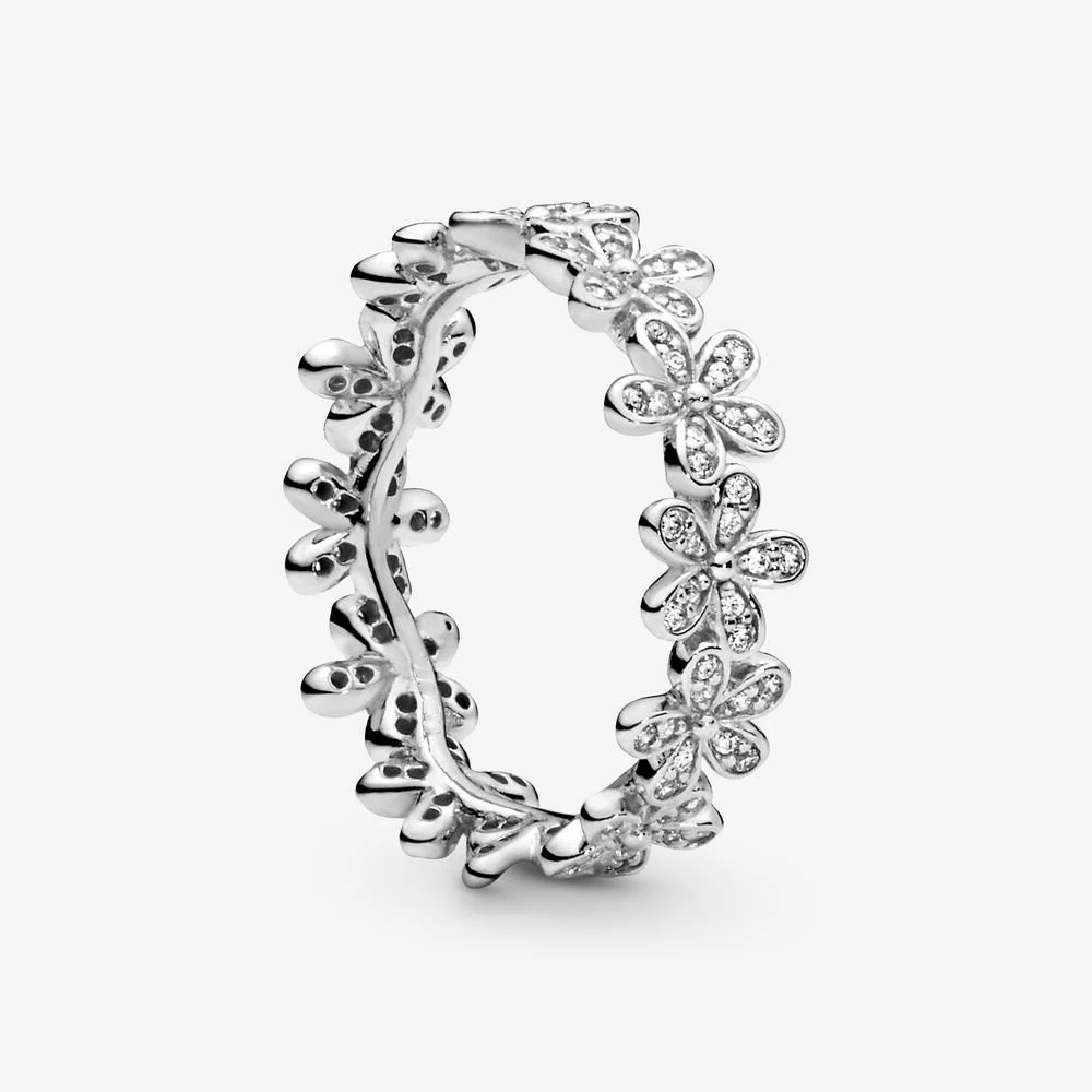 Nhẫn bạc nữ cde stone attach chrysanthemum ring cde8044sv - bạc cao cấp s925 ale