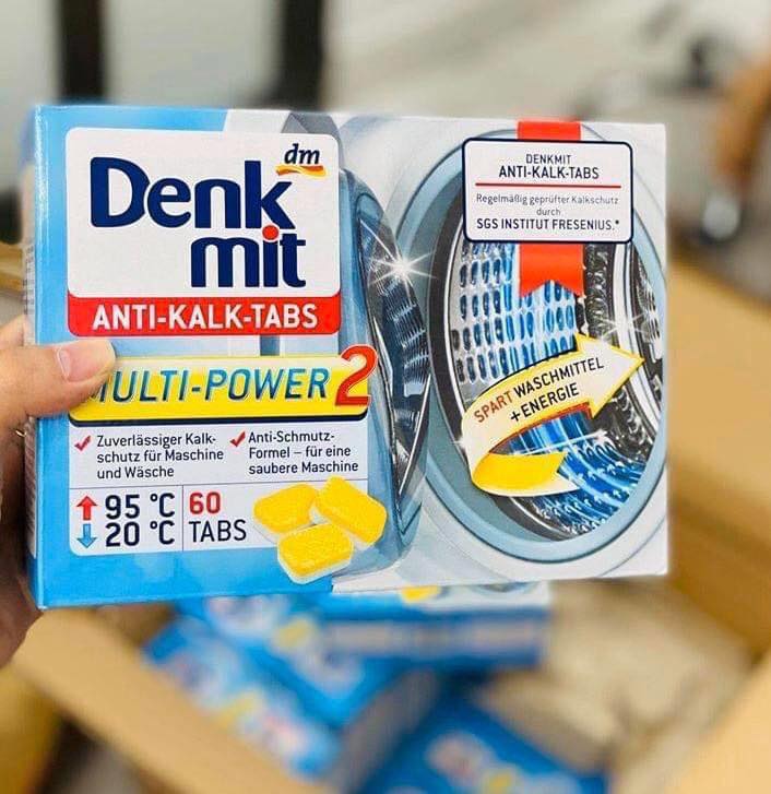 [Combo 10 viên] Viên Tẩy Lồng Máy Giặt Denkmit - Nội địa Đức