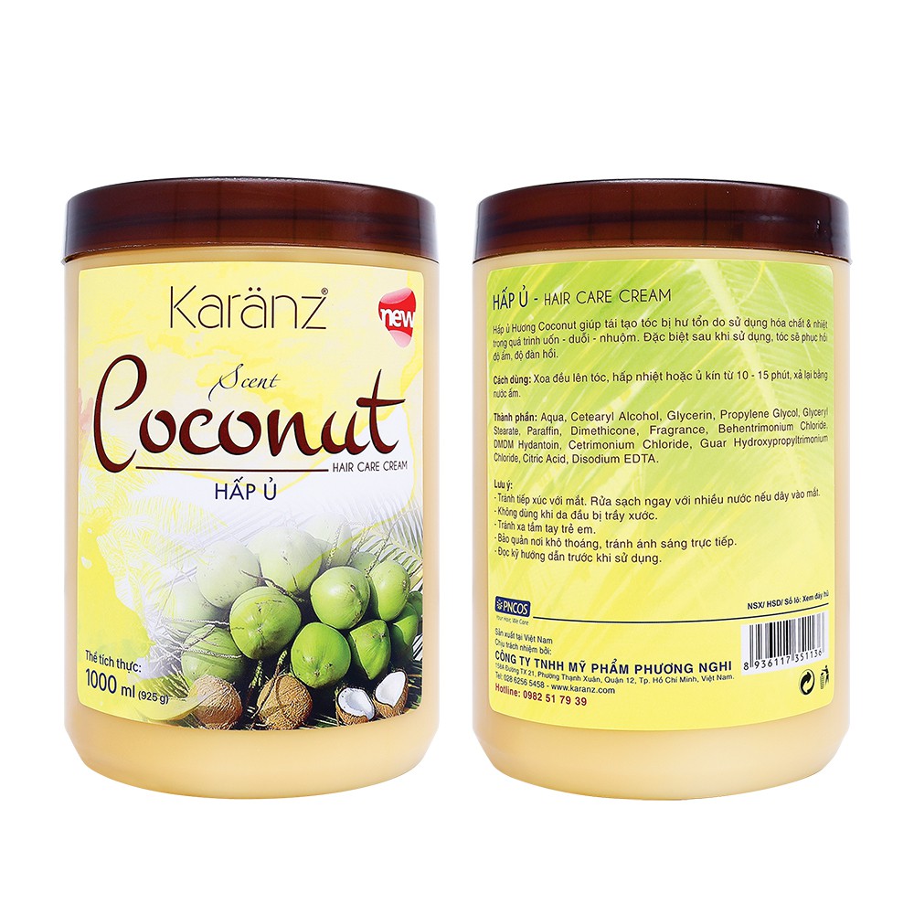 Hấp ủ hương Coconut KARANZ (1000ml)