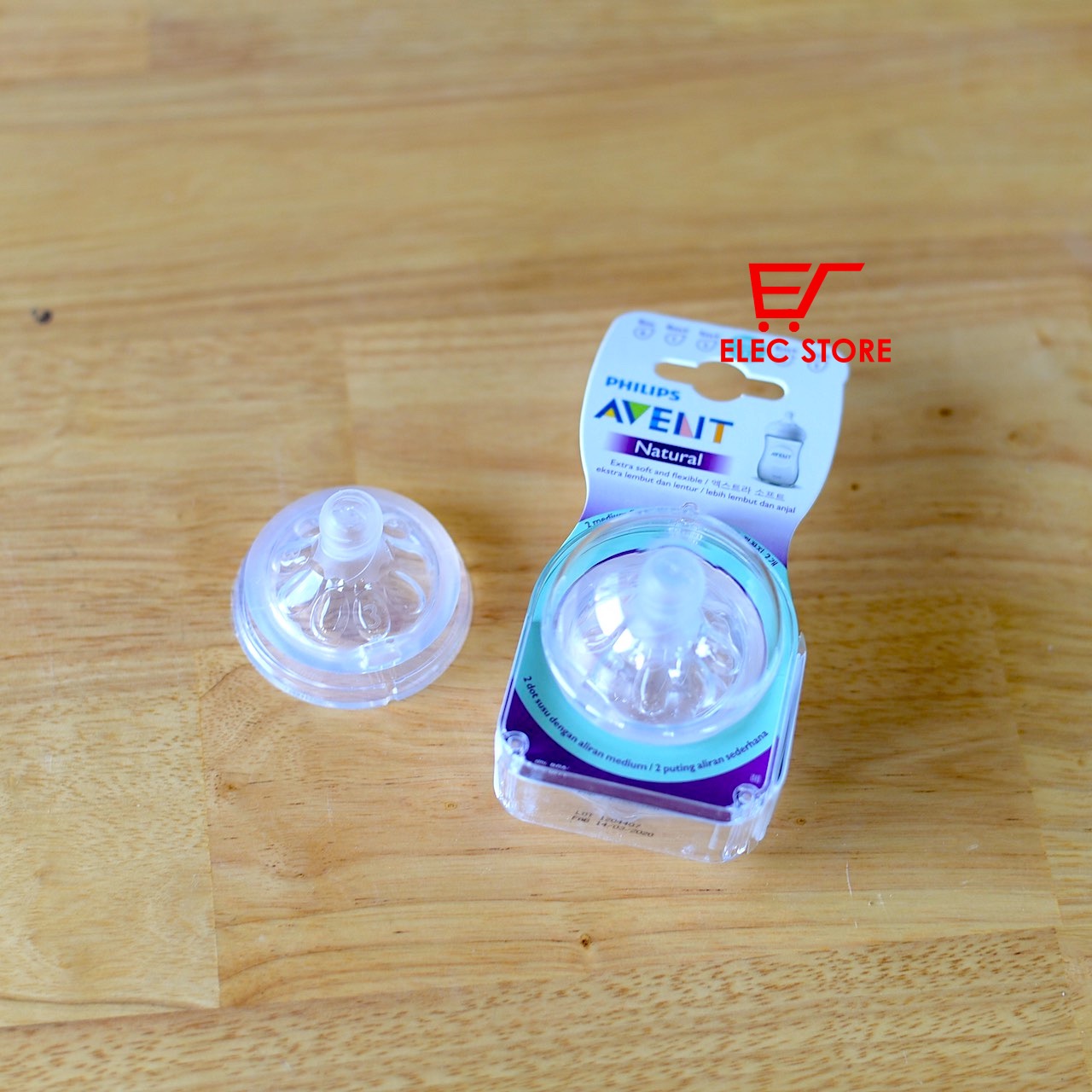 Núm ti Philips AVENT Natural số 3 [Cho bé từ 3 tháng+]
