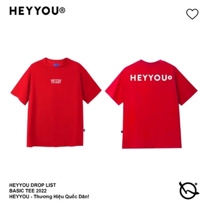Áo thun HEYYOU BASIC chính hãng, form rộng siêu xinh