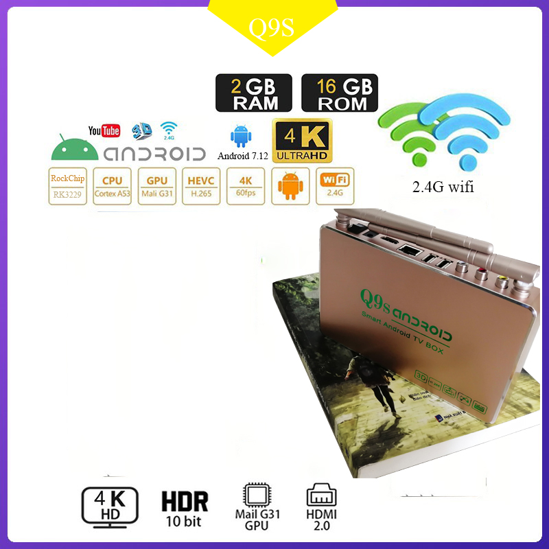 Đầu Android tivi box Q9s 2021 Q9s cập nhật toàn diện phần mềm ATV 7.12