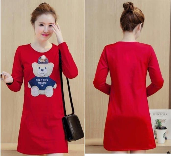 [HCM]Đầm bầu thu đông tay dài có túi