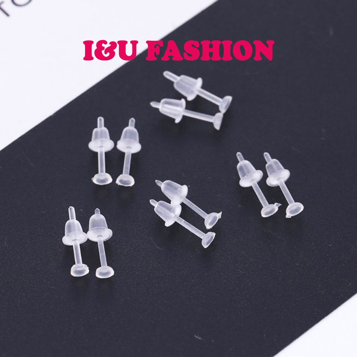 [ 1 ĐÔI ] Khuyên tai bông tai cao su trong suốt giúp giữ lỗ chống dị ứng tiện dụng thay thế khuyên tai thường KT-141