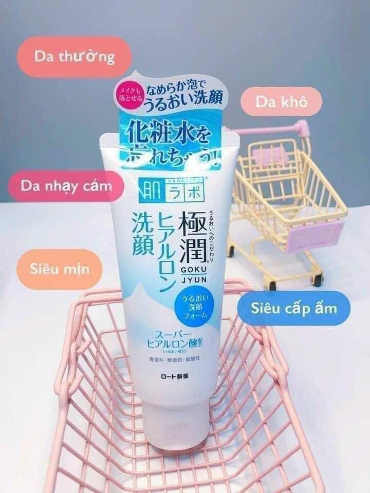 Sữa Rửa Mặt Hadalabo tuýp 100g Nhật Bản