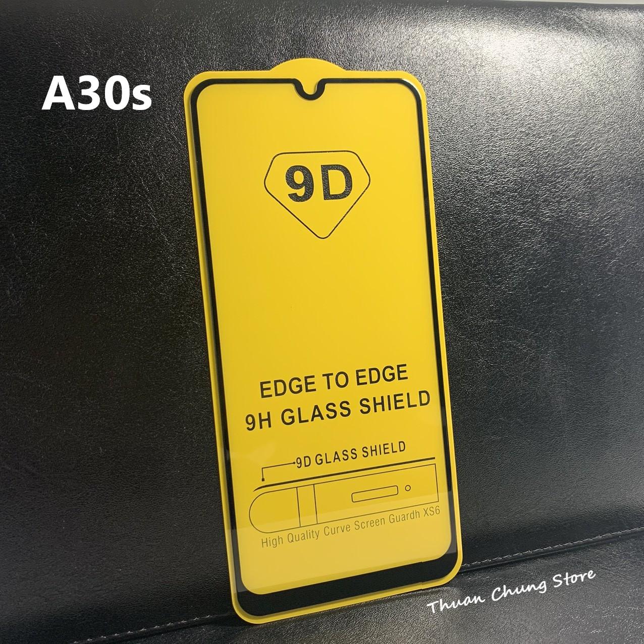 Kính cường lực full keo 9D Samsung Galaxy A30s