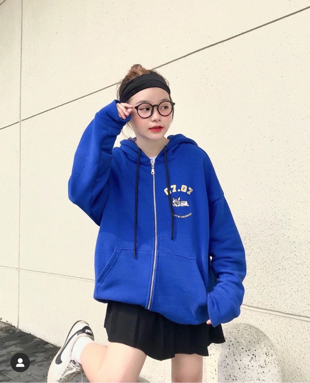 ÁO HOODIE NỮ FORM RỘNG PHỐI DÂY KÉO SANG TRỌNG CÁ TÍNH NỮ