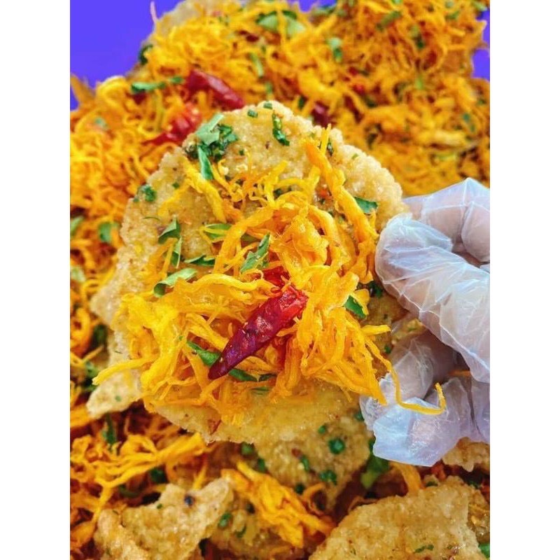 Cơm cháy lắc khô gà Lon Pet 350gram