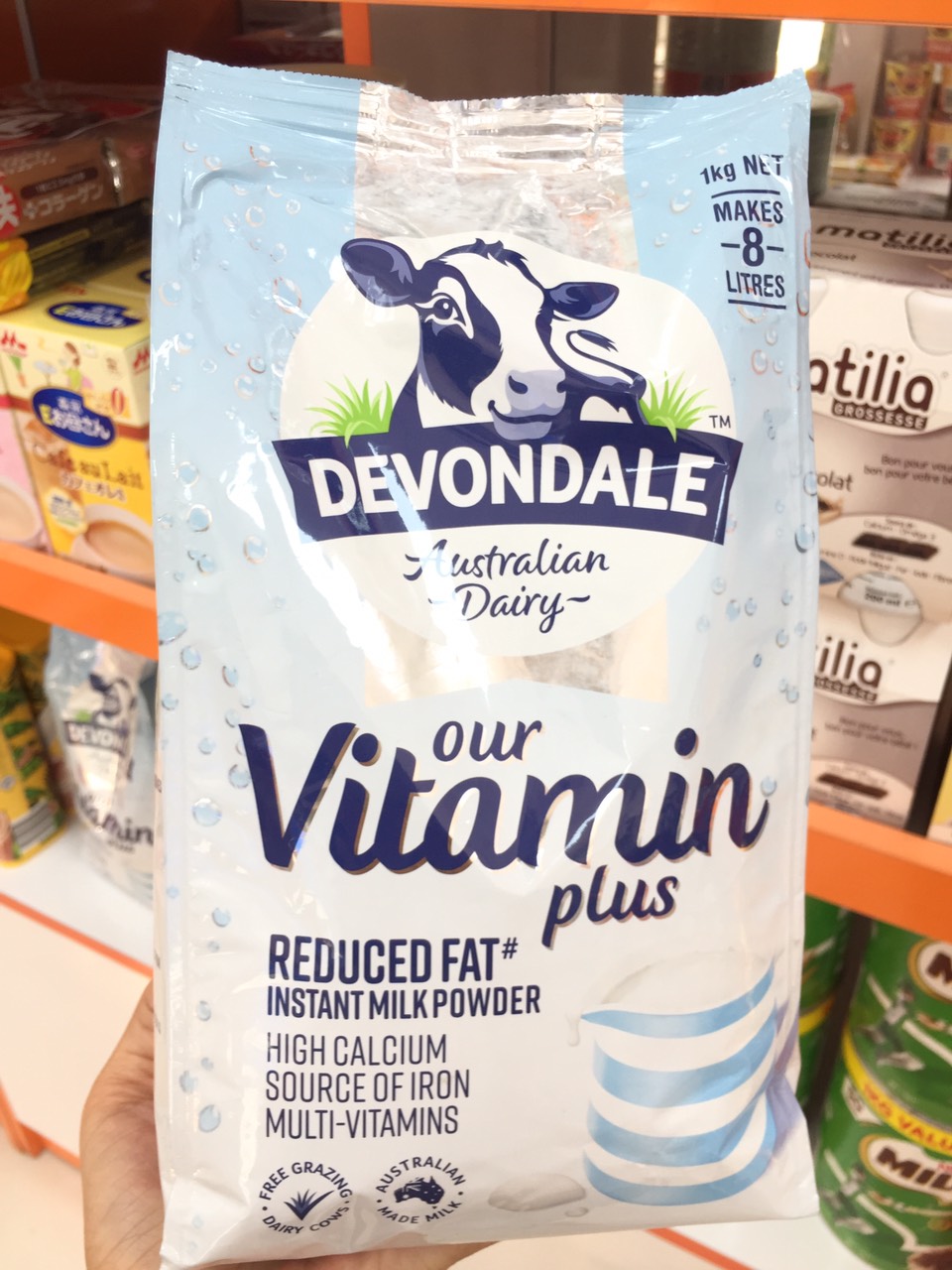 Sữa tươi dạng bột devondale our vitamin plus 1kg úc