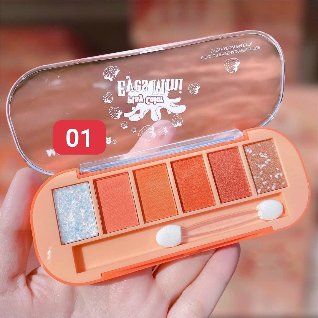 [HCM]Nhủ mắt Mila 6 ô Play Color Eyes Mini Kèm Cọ