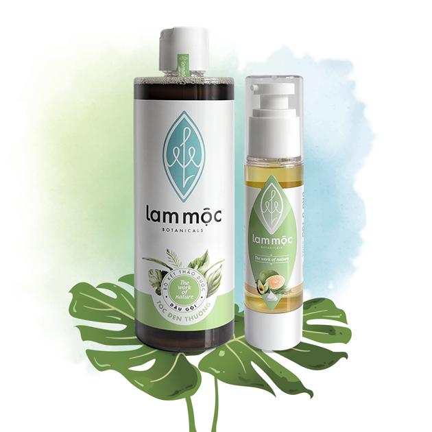 Combo bộ sản phẩm tóc suôn mượt - Lam Mộc