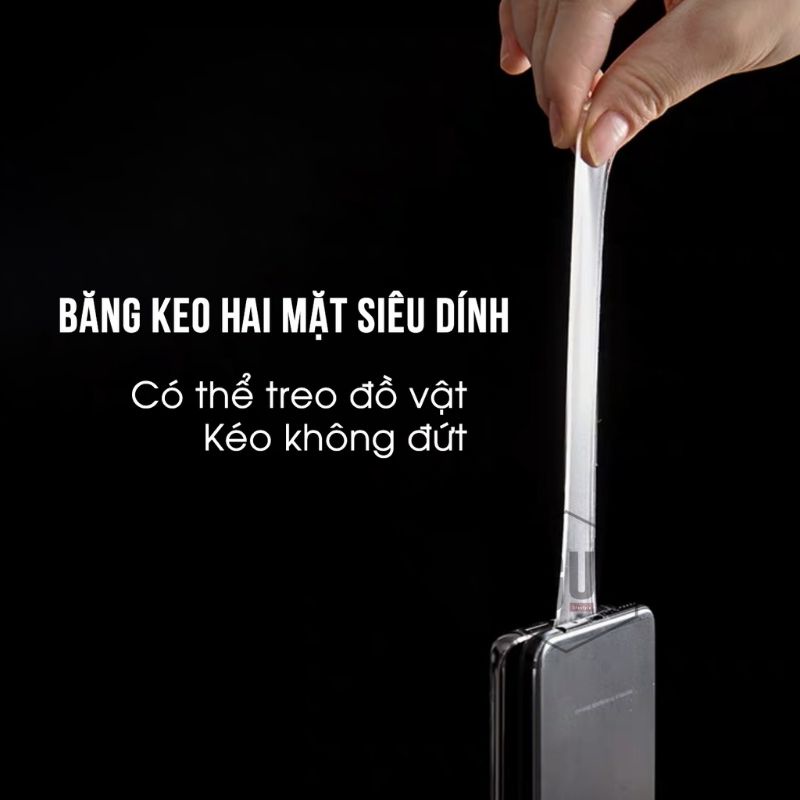 Cuộn Băng Keo 3M 2 Mặt, Keo Dán 3M Siêu Dính Dài 3m