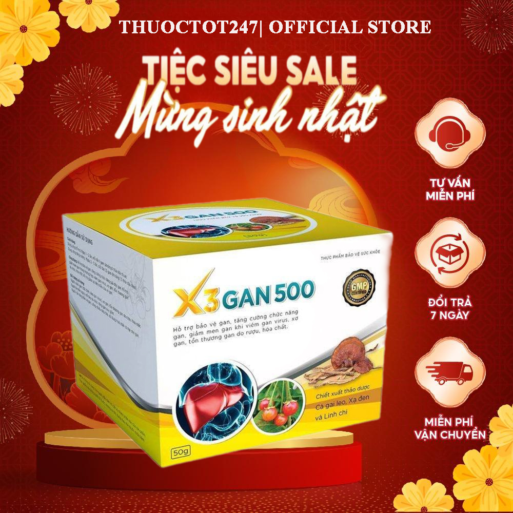 ✅ X3 gan 500 Tăng cường chức năng gan 👍[Freeship] ❤️