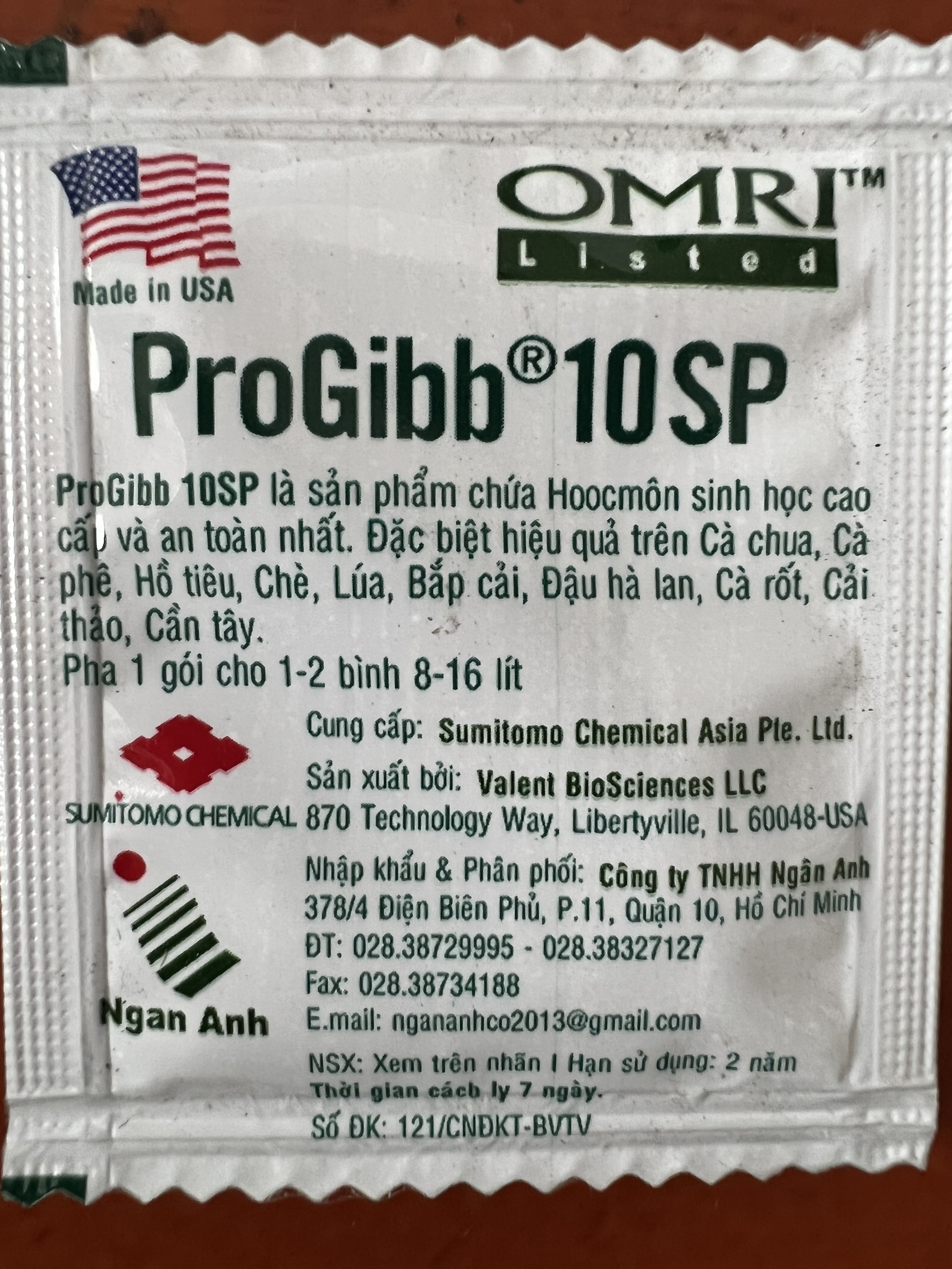 Chất Điều Hòa Sinh Trưởng ProGibb 10SP (1G)