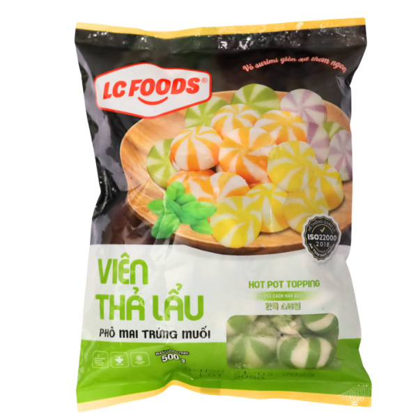 Viên thả lẩu phô mai trứng muối lc food 500g