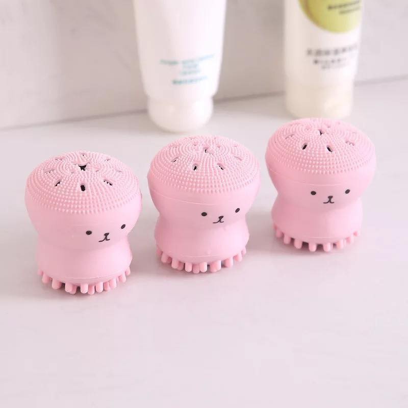 Cọ rửa mặt bạch tuộc rửa mặt tẩy da chết làm sạch da mềm mại cao cấp