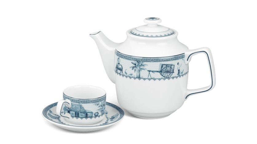 Bộ trà 0.7 L – Jasmine – Thôn Dã - Gốm sứ cao cấp Minh Long I