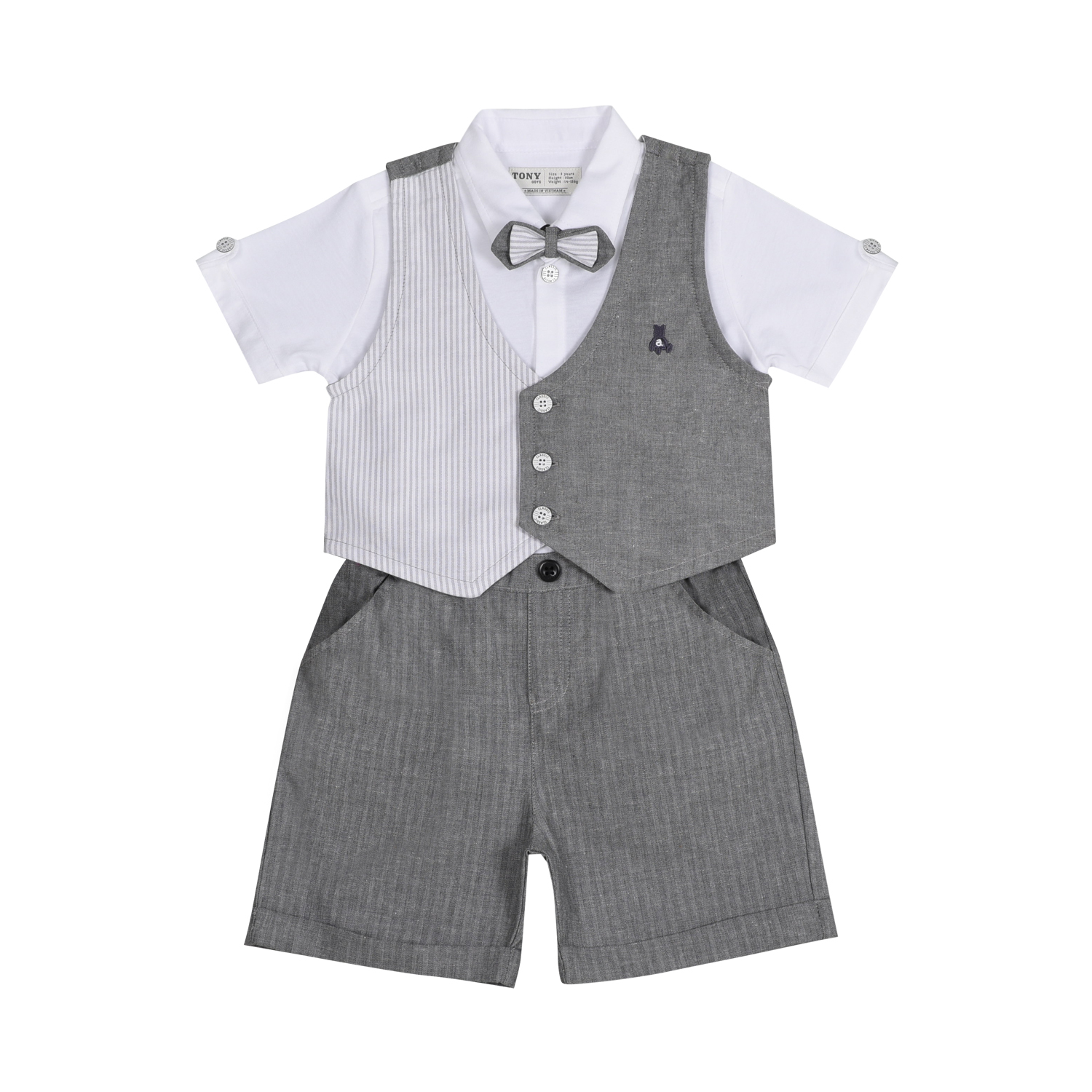 Set sơ mi vest 2378 - SET2378 -Tony Boys (phối màu ngẫu nhiên)