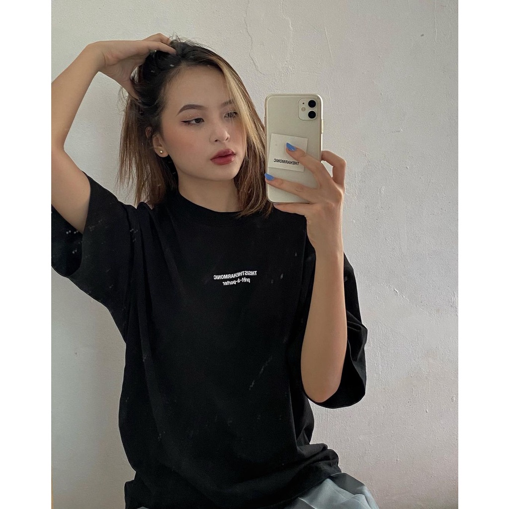 [3-5/8 Hoàn Tiền 25%] Áo thun from rộng unisex harmonic GODMOTHER