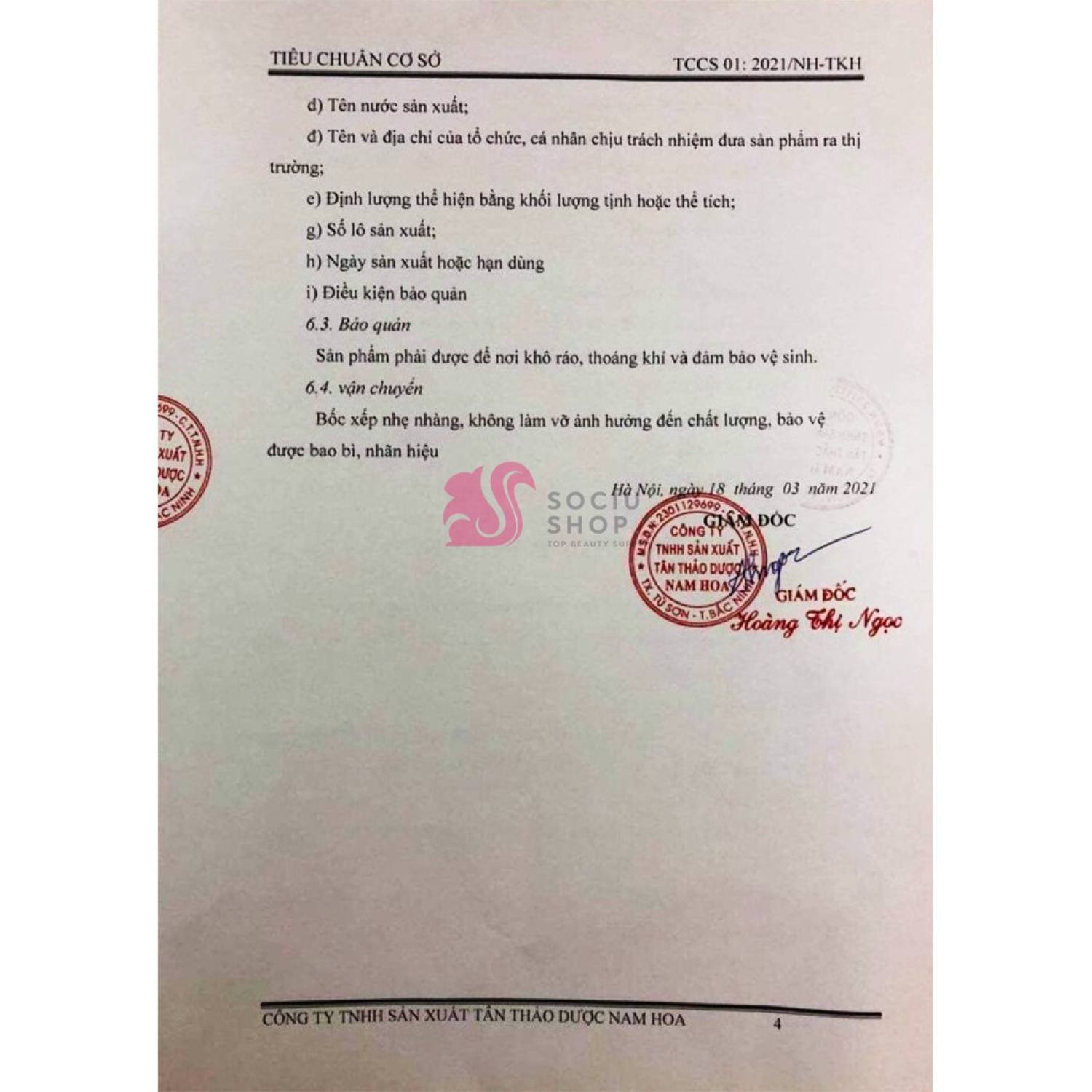 Thảo mộc bôi da Trần Kim Huyền