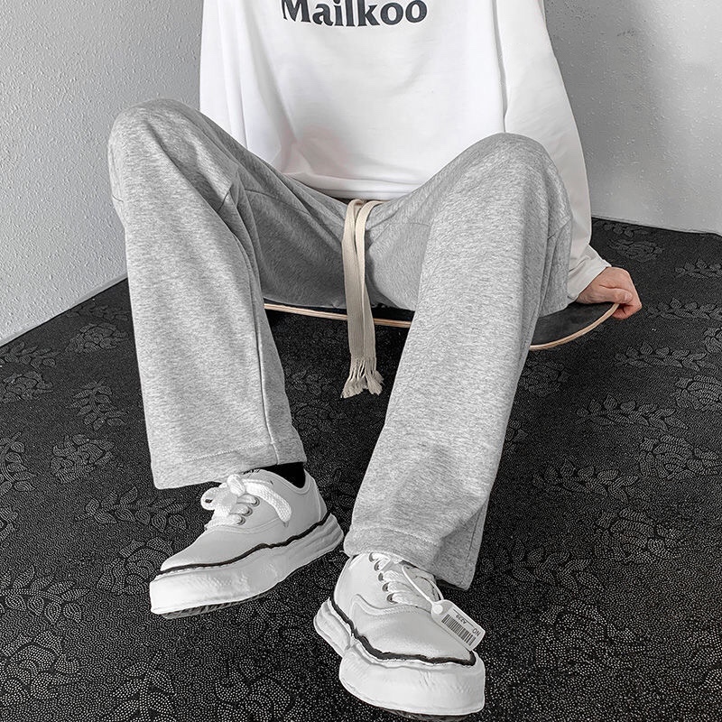 Quần ống rộng nỉ suông nam nữ Basic Track Pants