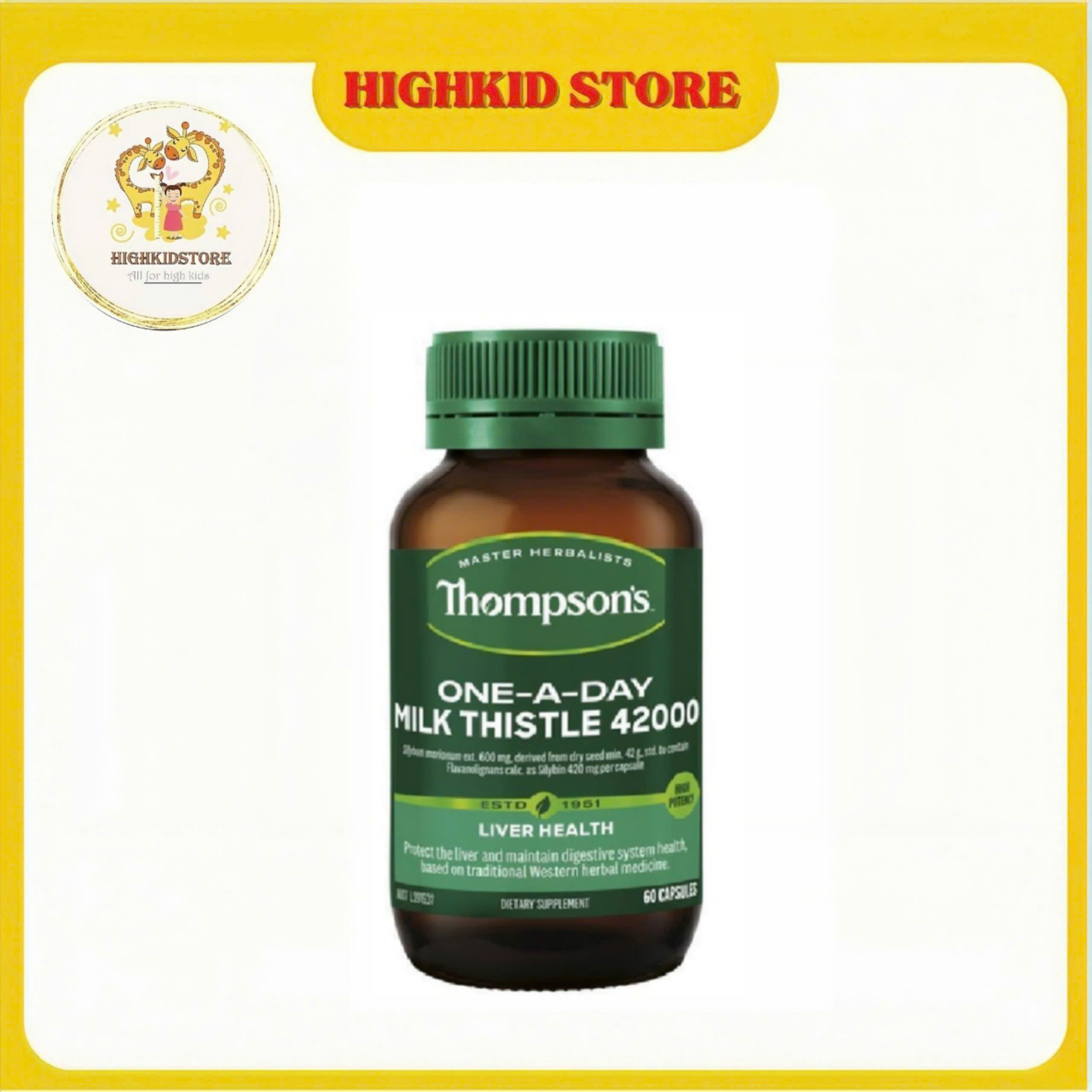 VIÊN UỐNG THẢI ĐỘC GAN Thompson’s Milk Thistle 42000.