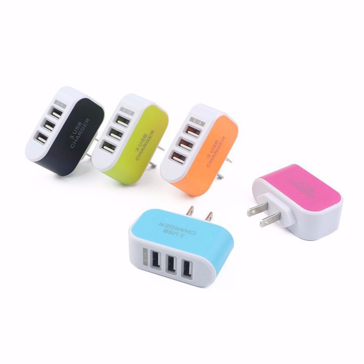CÓC SẠC 3 CỔNG USB GIÁ RẺ.