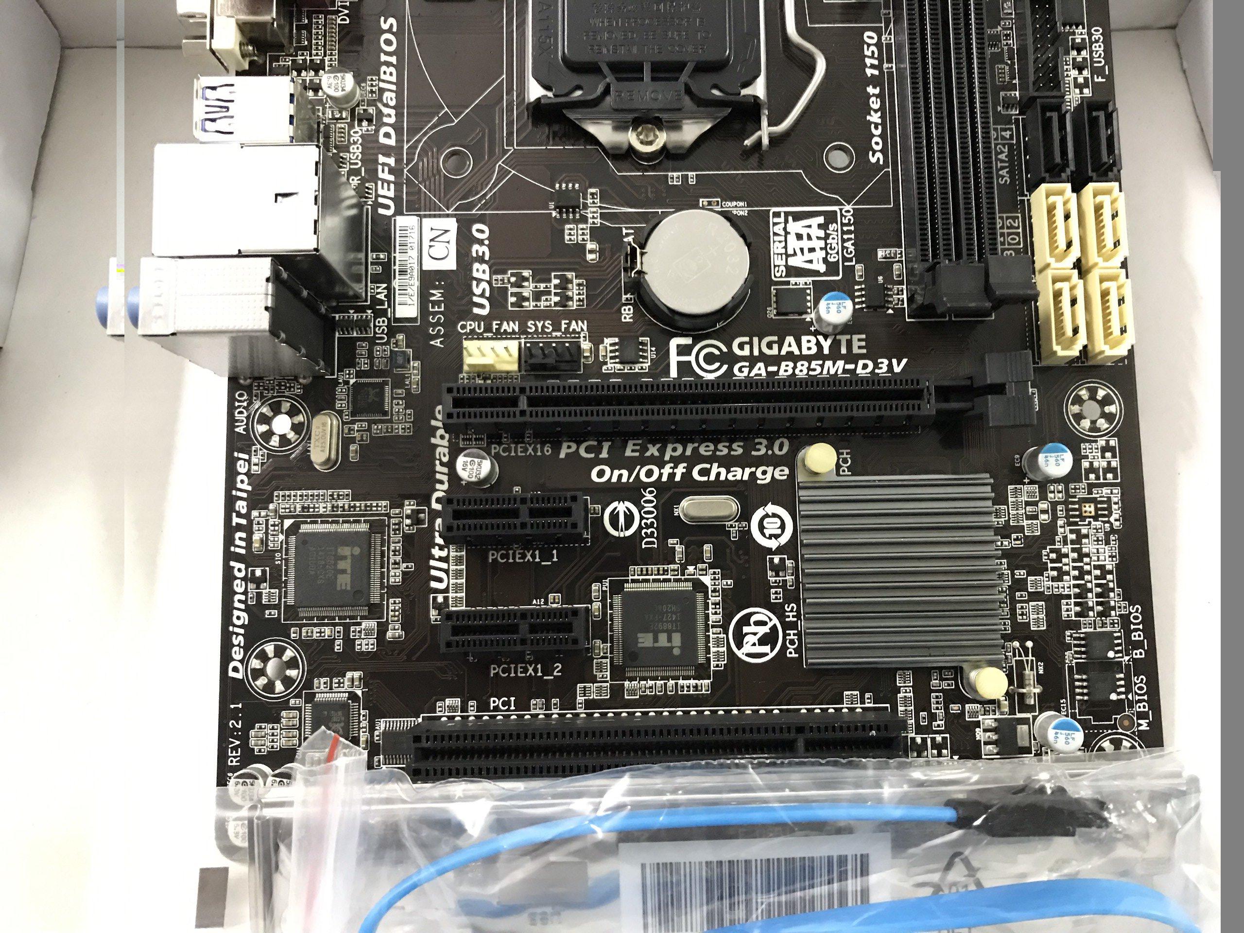 Mainboard Gigabyte b85M-D3V socket 1150 Renew