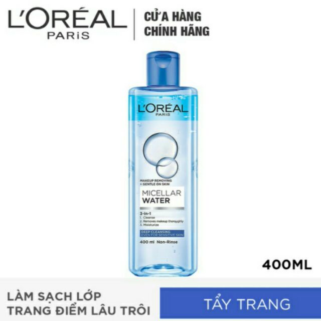 Nước tẩy trang Loreal 400ml