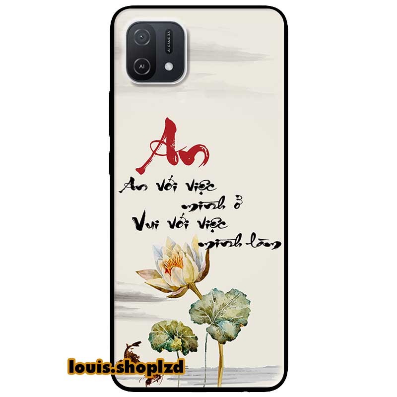 Ốp lưng dành cho oppo a16k mẫu an sen trắng