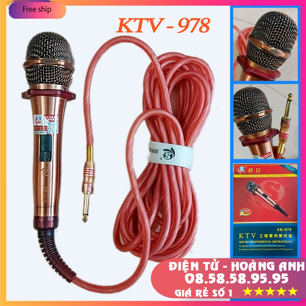 Mic dây KTV SR688 ( dây dài 5M )