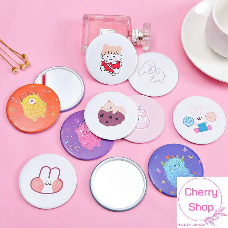 [HCM]GƯƠNG TRÒN BỎ TÚI MINI DỄ THƯƠNG