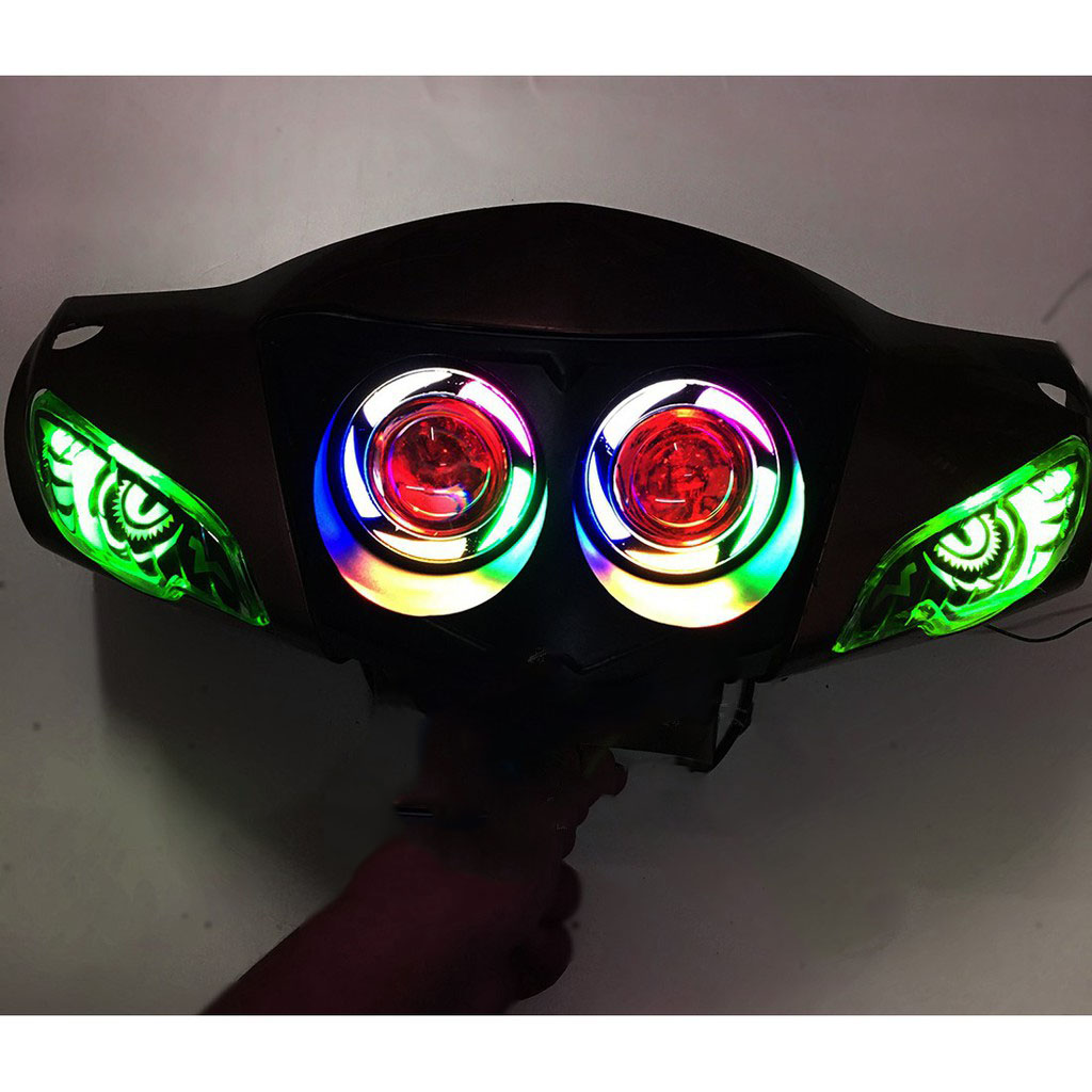 Đèn Trợ Sáng U7 Không Lồng 7 Màu Gắn Mắt Cú - 1 Cái