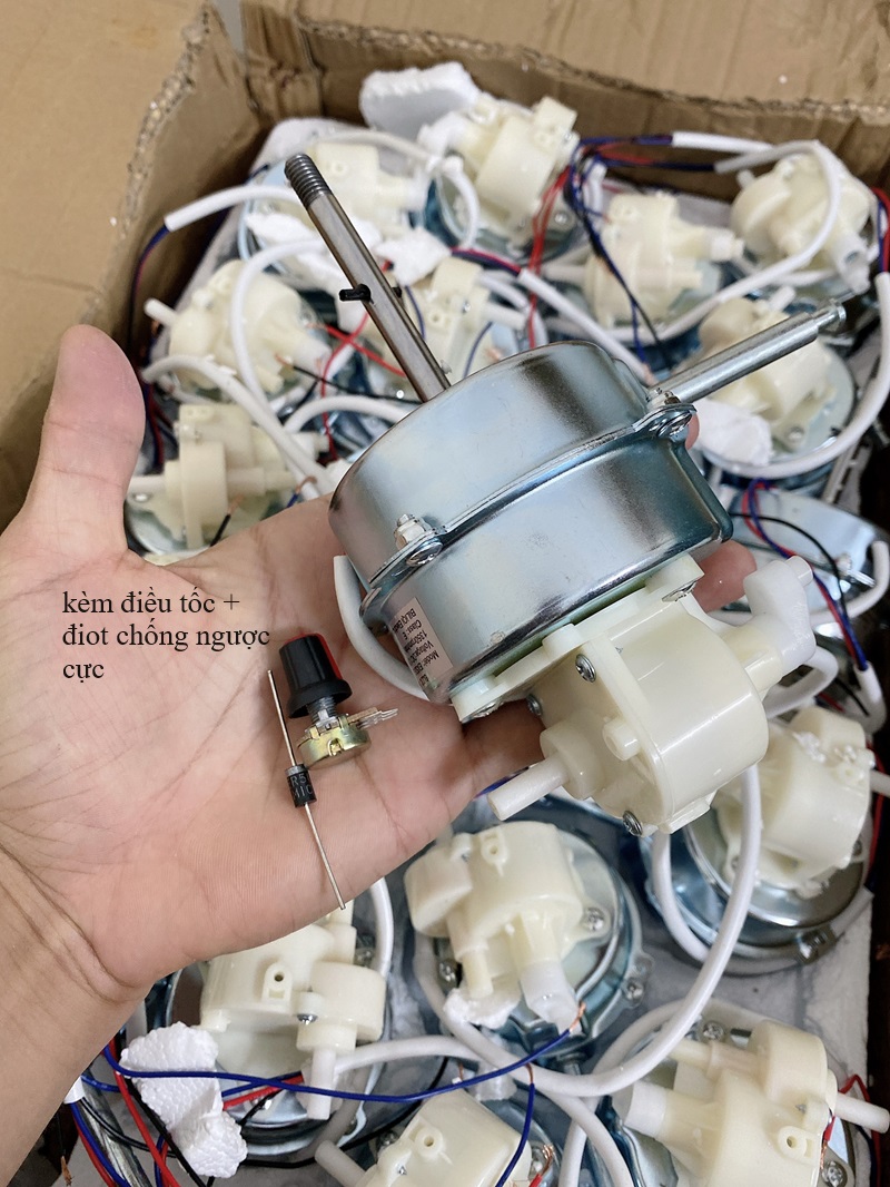 Đầu quạt điện 12v motor không chổi than