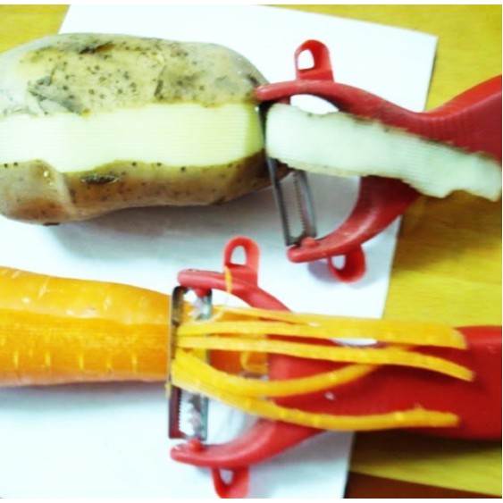 Tools scraping shell bulbs fruit red handle super achromatic-scraping serrated red handle-scraping đỏ