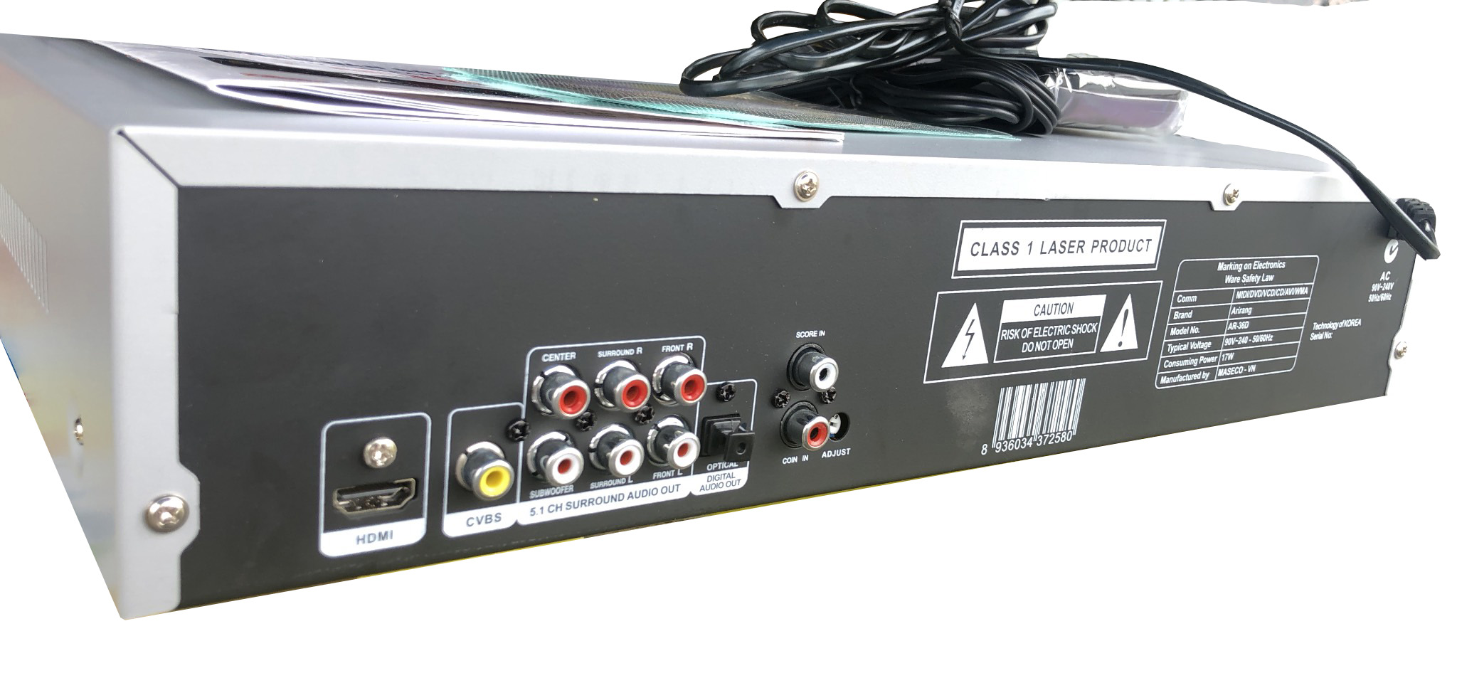 [HCM]Đầu DVD Karaoke Arirang AR-36D