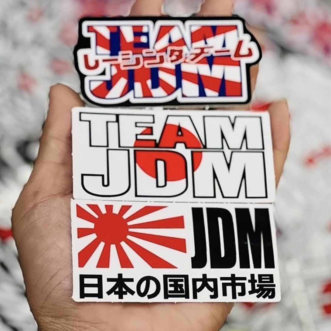 Tem Logo Sticker JDM Dán Trang Trí Xe