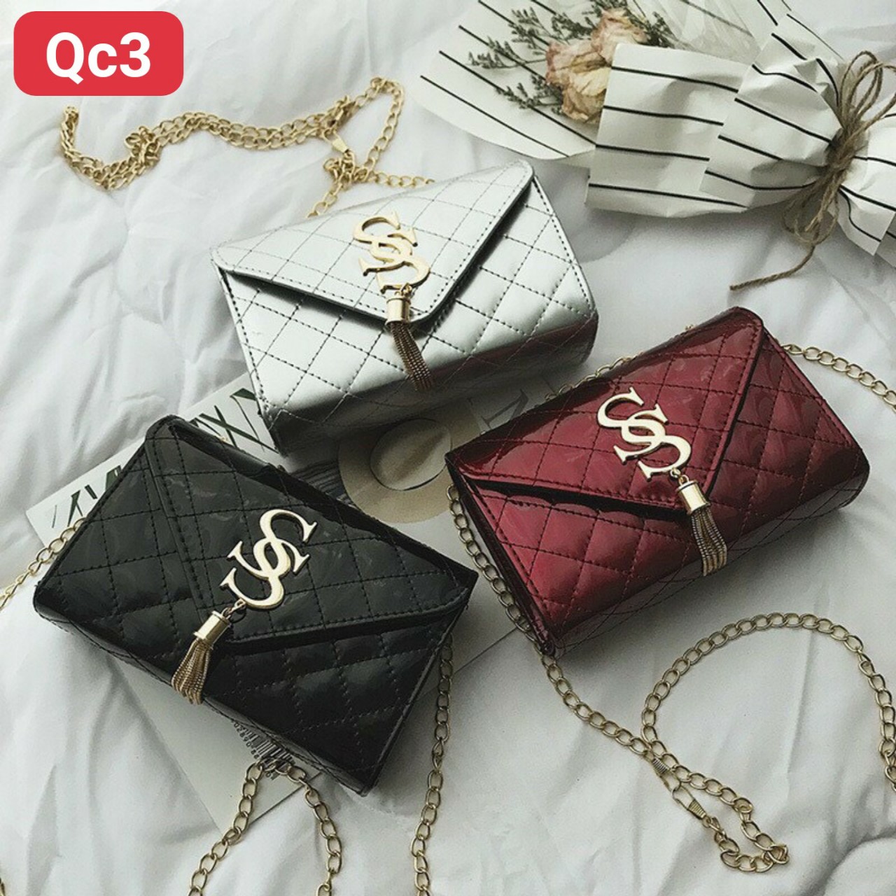 túi đeo chéo da qc3